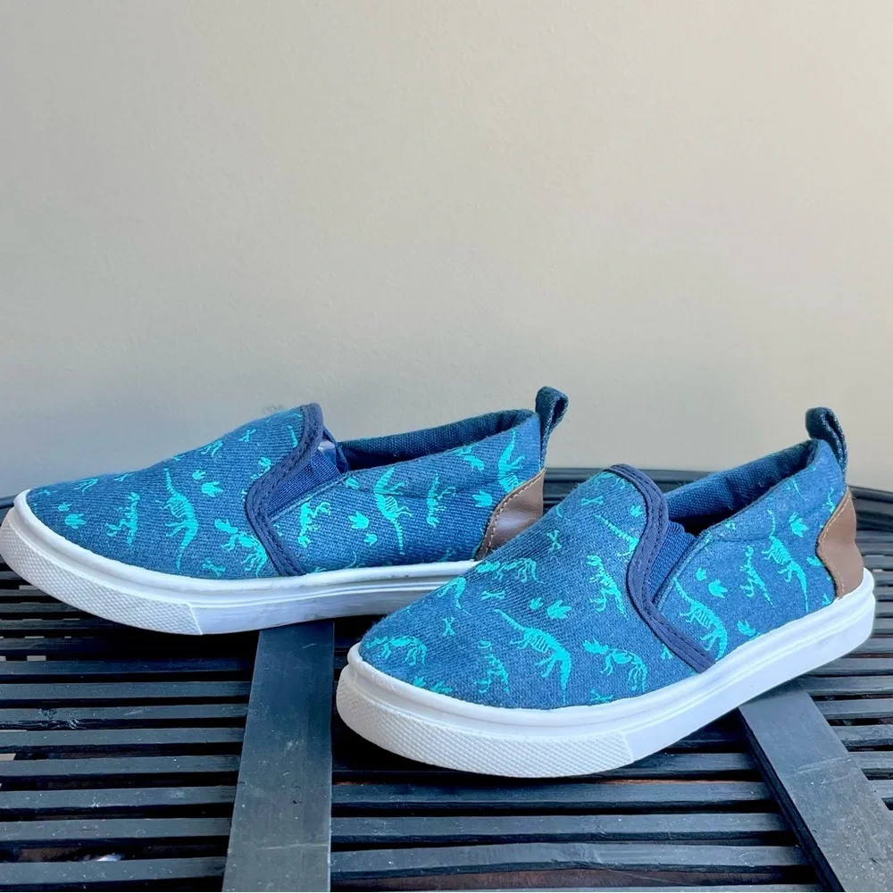 Denim Dinosaur Print Shoe Shox - NWOT - tried on inside only - Picture 8 of 11